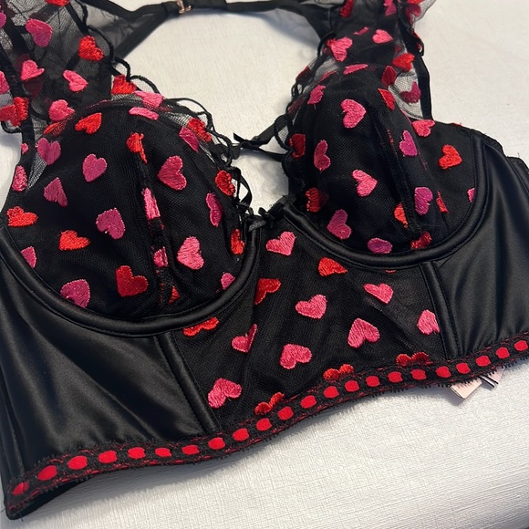 NWT Victoria’s Secret DREAM ANGELS Lightly Lined Heart Embroidery Corset - Picture 4 of 7